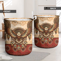 Eagle Native American Laundry Basket Tribal Feather Dreamcatcher Boho Style