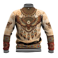 Eagle Native American Baseball Jacket Tribal Feather Dreamcatcher Boho Style