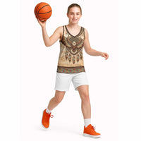 Eagle Native American Basketball Jersey Tribal Feather Dreamcatcher Boho Style