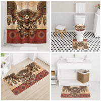 Eagle Native American Bathroom Set Tribal Feather Dreamcatcher Boho Style