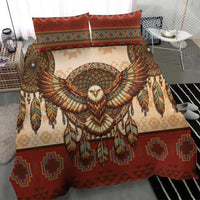 Eagle Native American Bedding Set Tribal Feather Dreamcatcher Boho Style