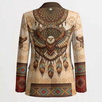 Eagle Native American Blazer Tribal Feather Dreamcatcher Boho Style