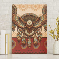 Eagle Native American Canvas Wall Art Tribal Feather Dreamcatcher Boho Style