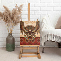 Eagle Native American Canvas Wall Art Tribal Feather Dreamcatcher Boho Style