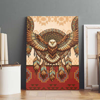 Eagle Native American Canvas Wall Art Tribal Feather Dreamcatcher Boho Style
