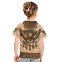 Eagle Native American Kid T Shirt Tribal Feather Dreamcatcher Boho Style