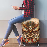 Eagle Native American Luggage Cover Tribal Feather Dreamcatcher Boho Style