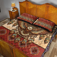 Eagle Native American Quilt Bed Set Tribal Feather Dreamcatcher Boho Style