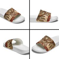 Eagle Native American Slide Sandals Tribal Feather Dreamcatcher Boho Style