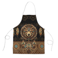 Bear Native American Apron Tribal Feather Dreamcatcher Boho Style