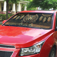Bear Native American Auto Sun Shade Tribal Feather Dreamcatcher Boho Style
