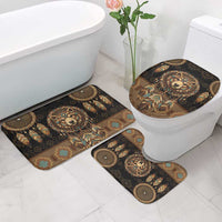 Bear Native American Bathroom Set Tribal Feather Dreamcatcher Boho Style