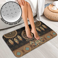 Bear Native American Bathroom Set Tribal Feather Dreamcatcher Boho Style