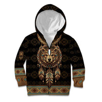 Bear Native American Kid Hoodie Tribal Feather Dreamcatcher Boho Style