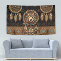 Bear Native American Tapestry Tribal Feather Dreamcatcher Boho Style