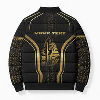 Personalized Egypt Was Sceptre Bomber Puffer Jacket Gold Pharaoh Patterns