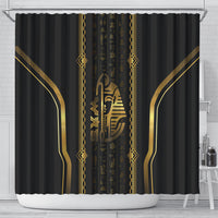 Egypt Was Sceptre Shower Curtain Gold Pharaoh Patterns