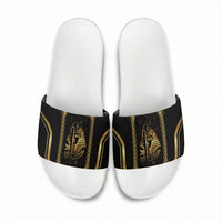 Egypt Was Sceptre Slide Sandals Gold Pharaoh Patterns