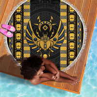 Egypt The Scarab Beetle Beach Blanket Winged Solar Amulet Symbol