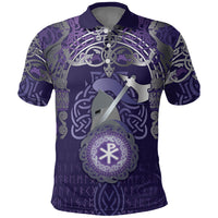 Vikings The Varangian Guard Polo Shirt Ancient Chi Rho Symbols