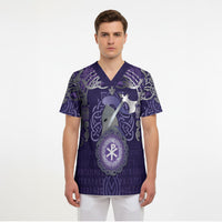 Vikings The Varangian Guard Scrub Top Ancient Chi Rho Symbols