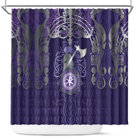 Vikings The Varangian Guard Shower Curtain Ancient Chi Rho Symbols