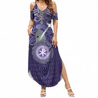 Vikings The Varangian Guard Summer Maxi Dress Ancient Chi Rho Symbols