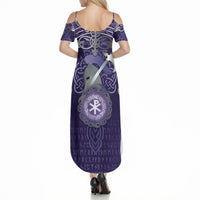 Vikings The Varangian Guard Summer Maxi Dress Ancient Chi Rho Symbols