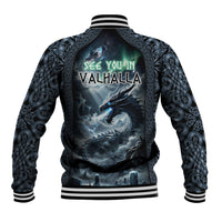 Dark Vikings Baseball Jacket Norse Dragon Nidhogg