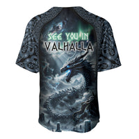 Dark Vikings Baseball Jersey Norse Dragon Nidhogg