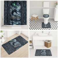 Dark Vikings Bathroom Set Norse Dragon Nidhogg