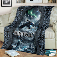 Dark Vikings Blanket Norse Dragon Nidhogg