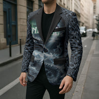Dark Vikings Blazer Norse Dragon Nidhogg
