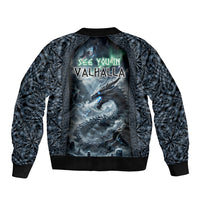 Dark Vikings Bomber Jacket Norse Dragon Nidhogg