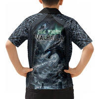 Dark Vikings Hawaiian Shirt Norse Dragon Nidhogg