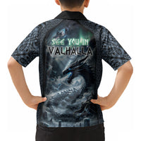 Dark Vikings Kid Hawaiian Shirt Norse Dragon Nidhogg DT05