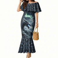 Dark Vikings Mermaid Dress Norse Dragon Nidhogg