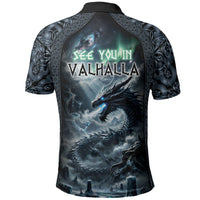 Dark Vikings Polo Shirt Norse Dragon Nidhogg