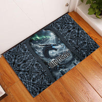 Dark Vikings Rubber Doormat Norse Dragon Nidhogg