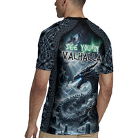 Dark Vikings Rugby Jersey Norse Dragon Nidhogg