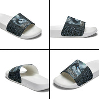 Dark Vikings Slide Sandals Norse Dragon Nidhogg
