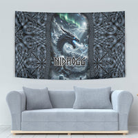 Dark Vikings Tapestry Norse Dragon Nidhogg