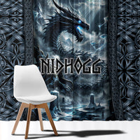 Dark Vikings Window Curtain Norse Dragon Nidhogg