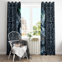 Dark Vikings Window Curtain Norse Dragon Nidhogg