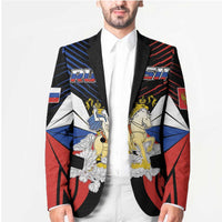Personalized Russia Blazer Symbol Saint George Slaying The Dragon - Wonder Print Shop