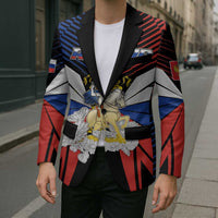 Personalized Russia Blazer Symbol Saint George Slaying The Dragon - Wonder Print Shop