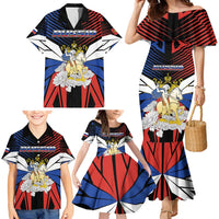 Personalized Russia Family Matching Mermaid Dress and Hawaiian Shirt Symbol Saint George Slaying The Dragon - Wonder Print Shop