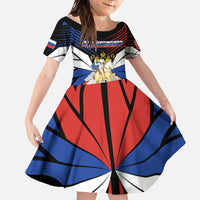 Personalized Russia Family Matching Off The Shoulder Long Sleeve Dress and Hawaiian Shirt Symbol Saint George Slaying The Dragon - Wonder Print Shop