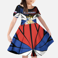 Personalized Russia Family Matching Off Shoulder Maxi Dress and Hawaiian Shirt Symbol Saint George Slaying The Dragon - Wonder Print Shop