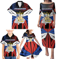 Personalized Russia Family Matching Puletasi and Hawaiian Shirt Symbol Saint George Slaying The Dragon - Wonder Print Shop